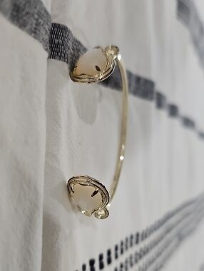 Kendra Scott Gold Open Cuff with Cream Cabochons